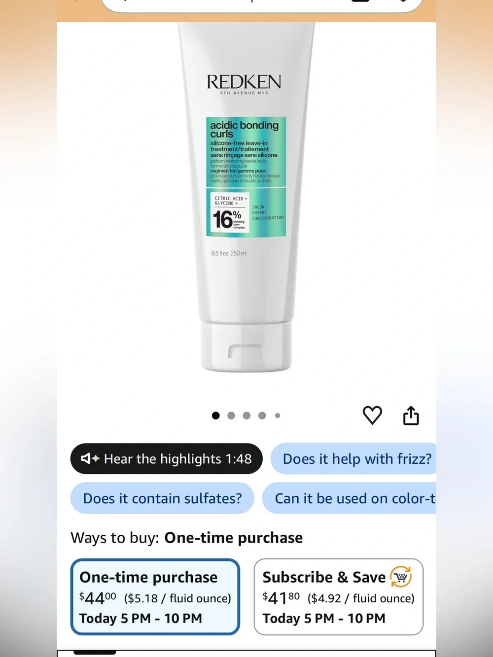 Redken lightweight leave